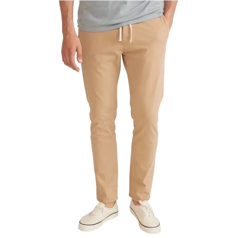 Marine Layer Men’s Saturday Slim Fit Pant Size Large Faded Khaki